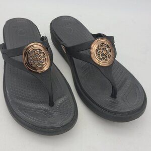 Crocs Sanrah Black Sandals - Womens Size 7
